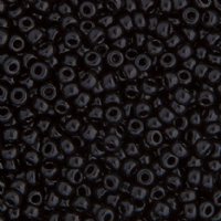 SB11-0401 22g of Opaque Black 11/0 Miyuki Seed Beads