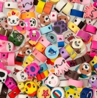 60 pcs of Mixed Animal Shape Polymer Clay Beads