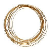 4 Yards of 21ga Gold Plated Half Round Wire