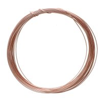 4 Yards of 21ga Rose Gold Plated Half Round Wire