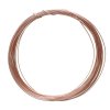 4 Yards of 21ga Rose Gold Plated Half Round Wire