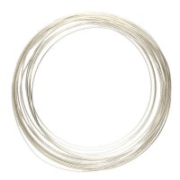 4 Yards of 21ga Silver Plated Half Round Wire