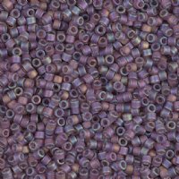 DB-0869 5.2 Grams of 11/0 Matte Transparent Mauve AB Miyuki Delica Beads