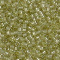 DB-0903 5.2 Grams of 11/0 Sparkling Celery Green Lined Crystal Delica Beads