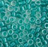 DB-0918 5.2 Grams of 11/0 Sparkling Aqua Green Lined Crystal Delica Beads