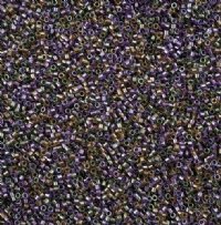 DB-0991 5.2 Grams of 11/0 Sparkling Purple Color Lined Mix Delica Beads