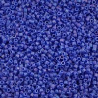 DB-1597 5.2 Grams of 11/0 Matte Opaque Cyan Blue AB Delica Beads