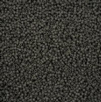 DB-2409 5.2 Grams of 11/0 Opaque Matte Dark Storm Grey Delica Beads