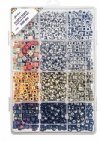 Deluxe 7x4mm Assorted Plastic Letter Bead Kit