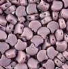 10 Grams 7.5mm Opaque Violet Czech Glass Ginko Leaf Beads