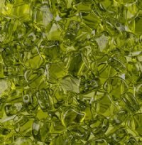 10 Grams 7.5mm Transparent Olivine Czech Glass Ginko Leaf Beads