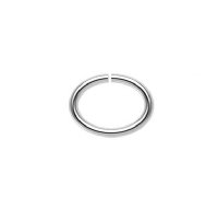 88, 8x6mm Silver Plated Oval Jump Rings