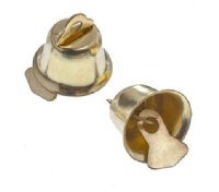 25, 14mm Bright Gold Holiday Bells