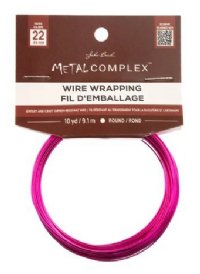 10 Yards of 22 Gauge Fuchsia Metal Complex Wire Wrapping Wire