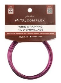 10 Yards of 22 Gauge Purple Metal Complex Wire Wrapping Wire