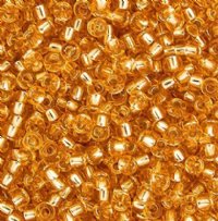 SB11-0003 22g of Silverlined Gold 11/0 Miyuki Seed Beads