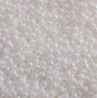 SB11-0471 22g of White Pearl AB 11/0 Miyuki Seed Beads