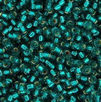 SB11-2425 22g of Silver Lined Caribbean Teal 11/0 Miyuki Seed Beads