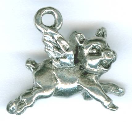 Flying sales pig pendant