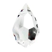 1 12x20mm Preciosa Argent Flare Tear Drop