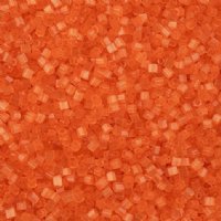 50 Grams of 10/0 Two-Cut Satin Solgel Orange Seed Beads