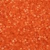 25 Grams of 10/0 Two-Cut Satin Solgel Orange Seed Beads