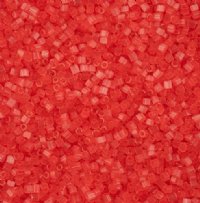 25 Grams of 10/0 Two-Cut Satin Solgel Pink Seed Beads