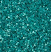 25 Grams of 10/0 Two-Cut Satin Solgel Turquoise Seed Beads