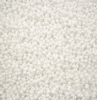 50 grams of 10/0 Opaque Matte White Seed Beads