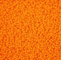 10 Grams 11/0 Charlotte Seed Beads - Opaque Light Orange