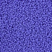 10 Grams 11/0 Charlotte Seed Beads - Opaque Light Royal Blue