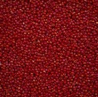 10 Grams 11/0 Charlotte Seed Beads - Opaque Red AB