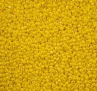 10 Grams 11/0 Charlotte Seed Beads - Opaque Yellow AB