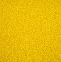 23 Grams of 11/0 Yellow Terra Intensive Lined Crystal Seed Beads