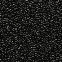 10 Grams 11/0 Charlotte Seed Beads - Opaque Black