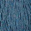 1 Hank of 11/0 Opaque Matt Blue Rainbow Seed Beads