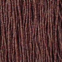 1 Hank of 11/0 Opaque Matt Purple Rainbow Seed Beads