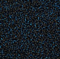 50 Grams of 11/0 Silver Lined Montana Blue Seed Beads