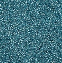 50 Grams of 11/0 Silverlined Solgel Blue Seed Beads