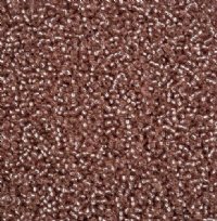 50 Grams of 11/0 Silverlined Solgel Brown Seed Beads