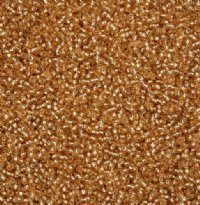 50 Grams of 11/0 Silverlined Solgel Light Brown Seed Beads