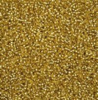 50 Grams of 11/0 Silverlined Solgel Mustard Seed Beads