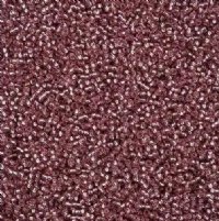 50 Grams of 11/0 Silverlined Solgel Plum Seed Beads