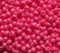 50g 6/0 Opaque Bubblegum Pink Seed Beads