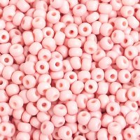 50g 6/0 Opaque Matte Rose Pink Seed Beads