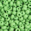 50g 6/0 Opaque Matte Light Green Seed Beads