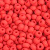 50g 6/0 Opaque Matte Light Red Seed Beads