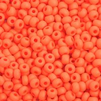 50g 6/0 Opaque Matte Orange Seed Beads