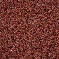 22 Grams of 8/0 Brown Terra Intensive Lined Crystal Seed Beads