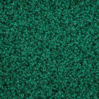 22 Grams of 8/0 Dark Green Terra Intensive Lined Crystal Seed Beads